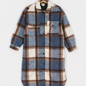 OBEY Emile Brushed Longline Trench Coat